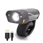 Farol Bike JWS Com LED Luzes de Advertência Recarregável USB