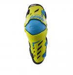 Joelheira Leatt Dual Axis Amarelo Fluor/Azul