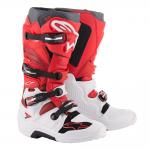 Bota Alpinestars Tech 7 Branco/Vermelho/Borgonha