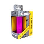 Manopla Biker Diamond Grip Rosa Neon