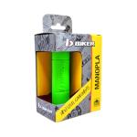 Manopla Biker Diamond Grip Verde Neon