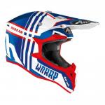 Capacete Airoh Wraap Broken Blue/Red Gloss
