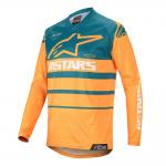 Camisa Alpinestars Racer Supermatic 2020 Laranja/Petróleo