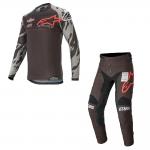 Kit Calça + Camisa Alpinestars Racer Tech San Diego 2020 Preto/Cinza/Vermelho