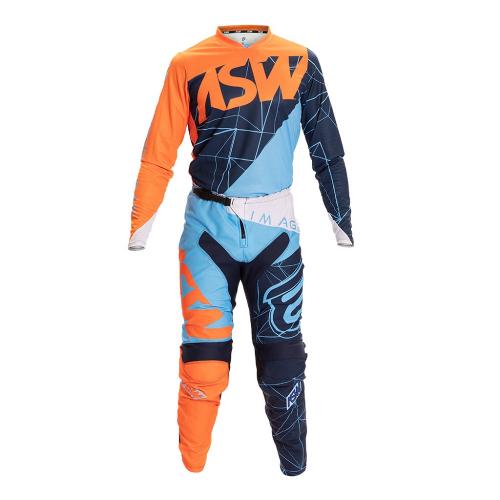 Kit Calça + Camisa ASW Image Dart Laranja/Azul