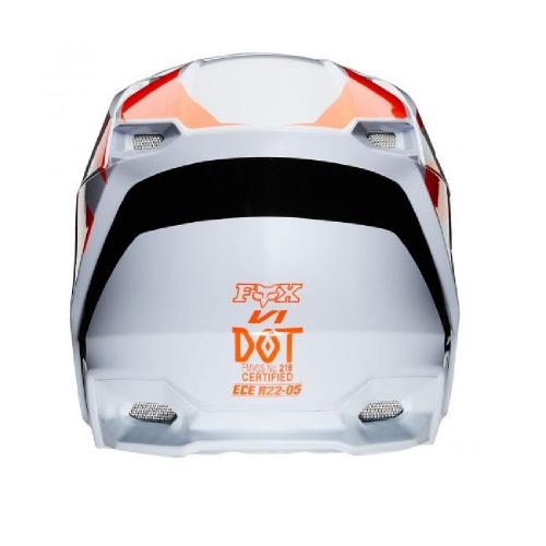 Capacete Fox V1 MVRS Prix Laranja Fluor