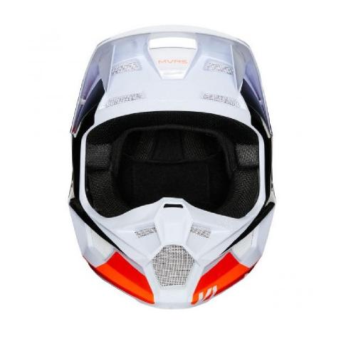 Capacete Fox V1 MVRS Prix Laranja Fluor