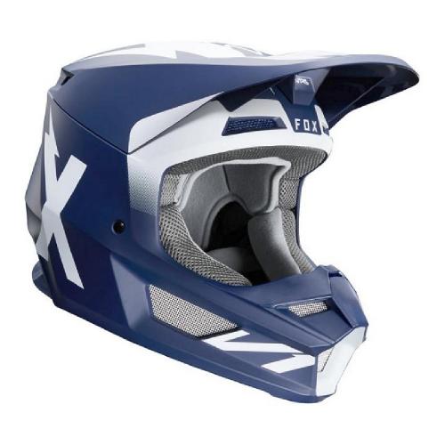 Capacete Fox V1 MVRS Werd Azul Marinho