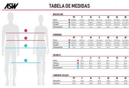 Kit Calça + Camisa ASW Image Dart Laranja/Azul