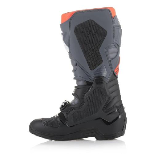 Bota Alpinestars Tech 7 Enduro Preto/Cinza/Vermelho Fluor