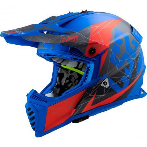 Capacete LS2 Fast MX437 Alpha Matte Blue