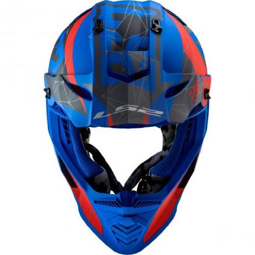 Capacete LS2 Fast MX437 Alpha Matte Blue