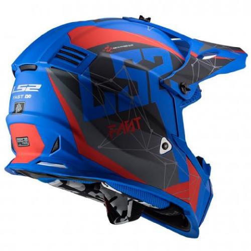 Capacete LS2 Fast MX437 Alpha Matte Blue