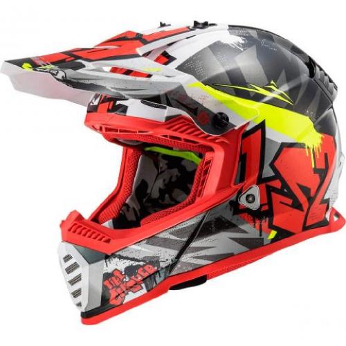 Capacete LS2 Fast MX437 Crusher Black/Red