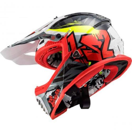 Capacete LS2 Fast MX437 Crusher Black/Red