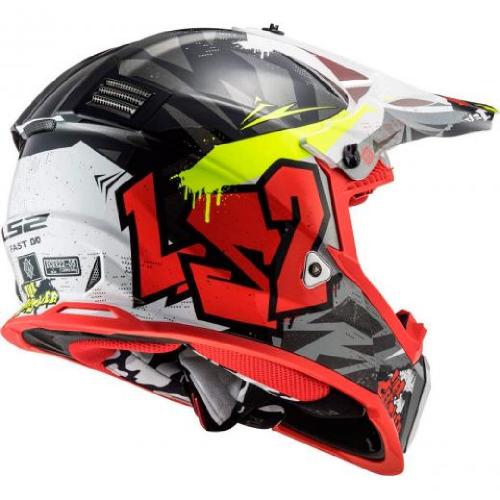 Capacete LS2 Fast MX437 Crusher Black/Red