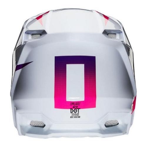 Capacete Fox V1 MVRS 2020 Werd Branco