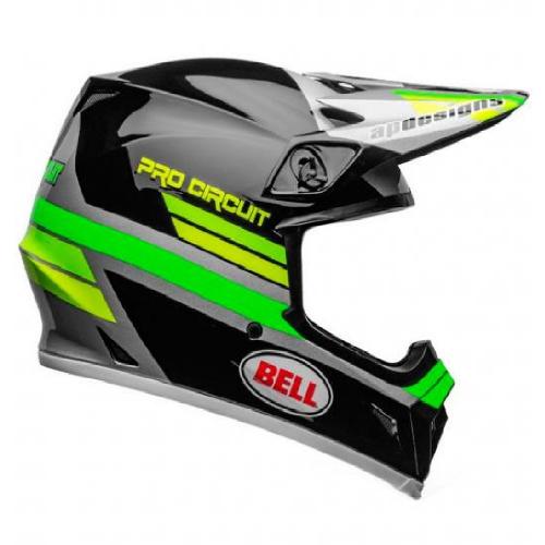 Capacete Bell MX-9 Mips Pro Circuit 2020 Preto/Verde