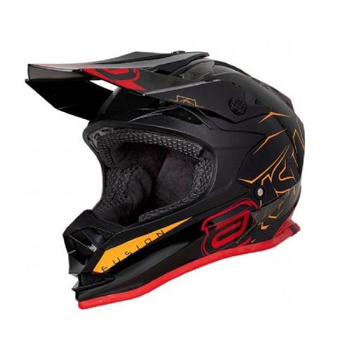 Capacete ASW Fusion Sharp Preto/Vermelho