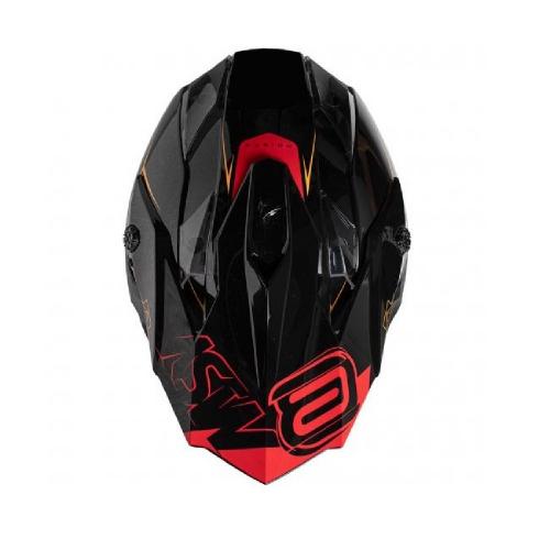 Capacete ASW Fusion Sharp Preto/Vermelho