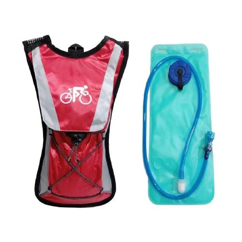 Mochila de Hidratação Air Flow 2L Cinza e Vermelho