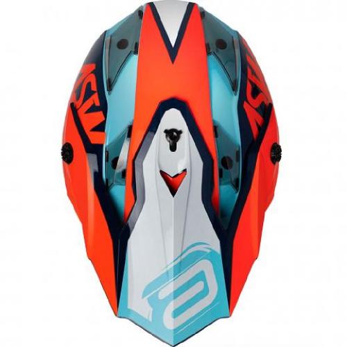 Capacete ASW Fusion Blast Laranja/Azul