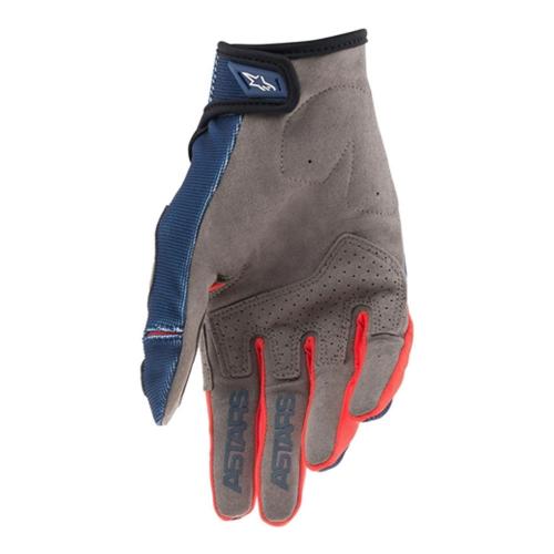Luva Alpinestars Techstar 2021 Azul Escuro Vermelho e Branco