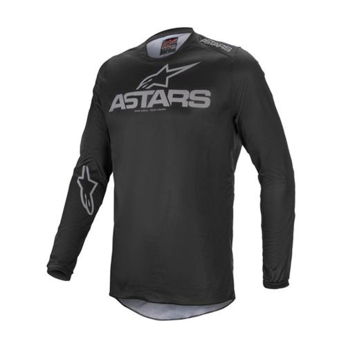 Camisa Alpinestars Fluid Graphite 2021 Preto e Cinza Escuro