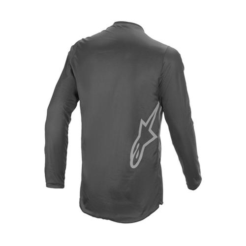 Camisa Alpinestars Fluid Graphite 2021 Preto e Cinza Escuro