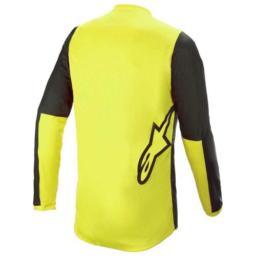 Kit Calça + Camisa Alpinestars Fluid Tripple 2021 Preto/Amarelo Fluor /Vermelho