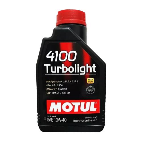 Óleo Motul 4 Tempos 10W 40 4100 TurboLight 4L