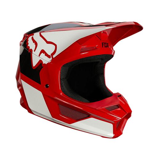 Capacete Fox MX V1 Mips Revn Vermelho/Branco