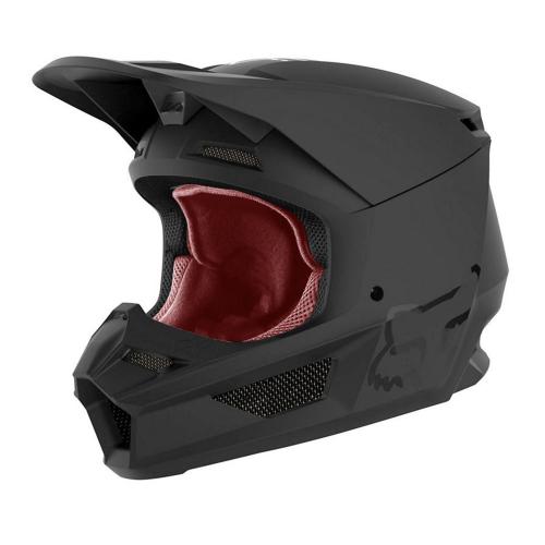 Capacete Fox MX V1 Monocolor Preto Fosco