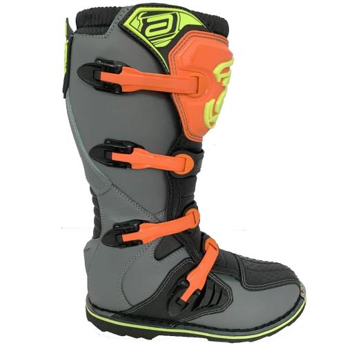 Bota ASW Importada Cinza/ Preto/ Laranja Fluor