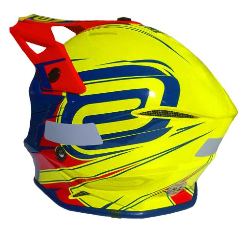 Capacete ASW Fusion 2.0 Blade Amarelo Fluo/Vermelho/Azul