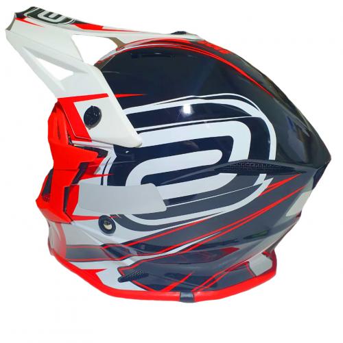 Capacete ASW Fusion 2.0 Blade Preto/Vermelho/Branco