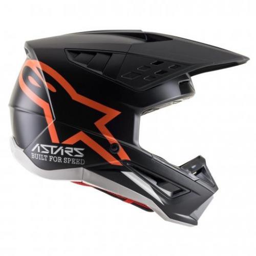 Capacete Alpinestars SM5 Compass Preto/Laranja
