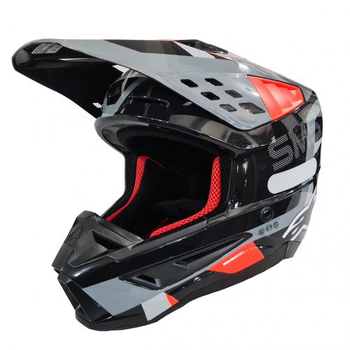 Capacete Alpinestars SM5 Rover Anthracite Red Fluo/Gray Camo