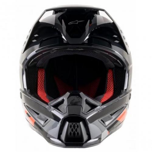 Capacete Alpinestars SM5 Rover Anthracite Red Fluo/Gray Camo