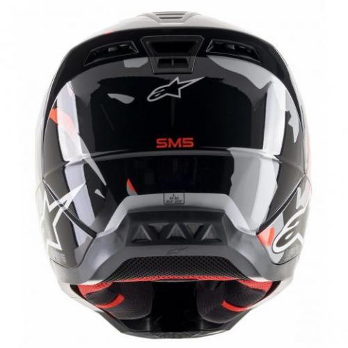 Capacete Alpinestars SM5 Rover Anthracite Red Fluo/Gray Camo