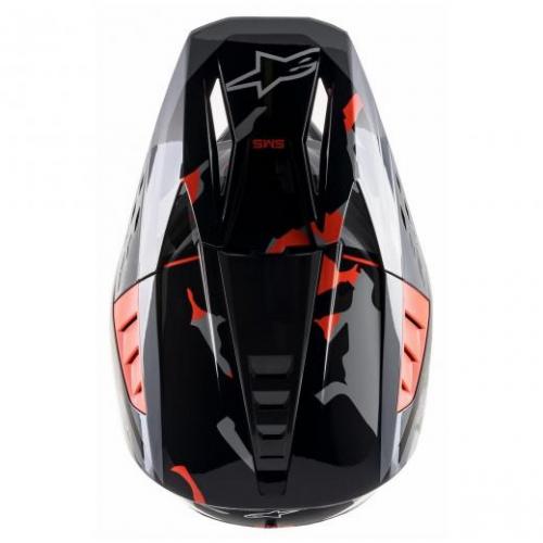 Capacete Alpinestars SM5 Rover Anthracite Red Fluo/Gray Camo