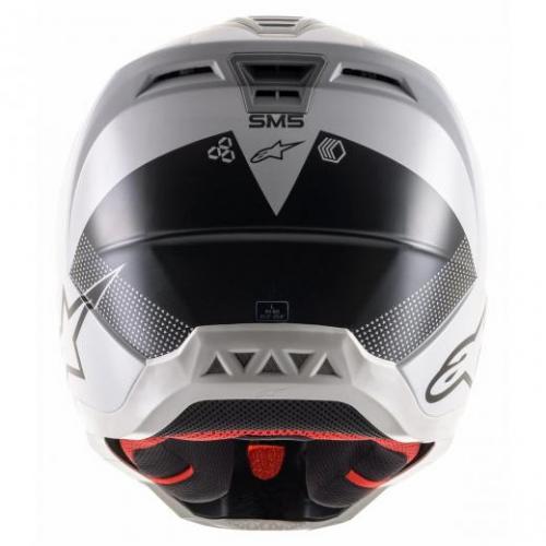 Capacete Alpinestars SM5 Rayon Light Gray/Black/Silver