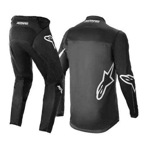 Kit Calça + Camisa Alpinestars Racer Braap 21 Preto/Branco
