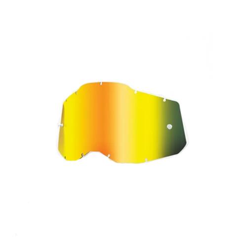 Lente Óculos 100% Accuri2/Strata2/Racecraft2 Dourado Espelhado
