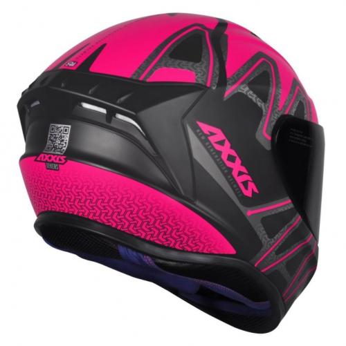 Capacete Axxis Draken Dekers Matt Preto/ Rosa