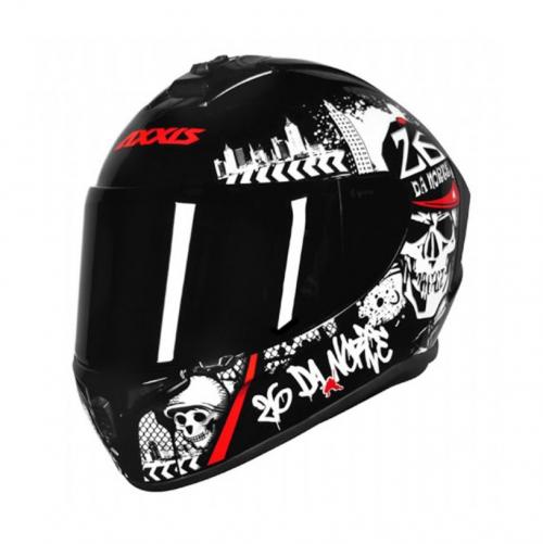 Capacete Axxis Draken 26 Da Norte New Gloss Preto/ Vermelho