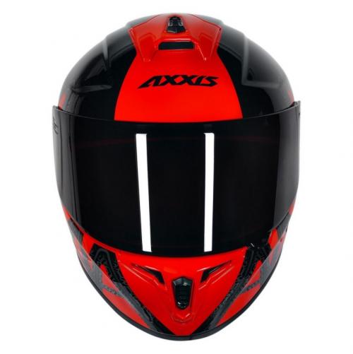 Capacete Axxis Draken Dekers Gloss Preto/Vermelho