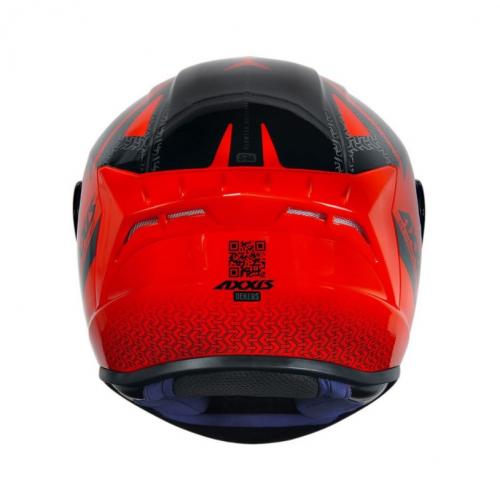 Capacete Axxis Draken Dekers Gloss Preto/Vermelho