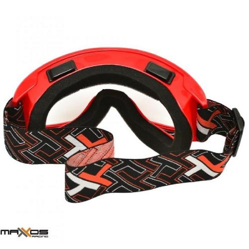 Óculos Mattos Racing MX Lente Transparente Vermelho