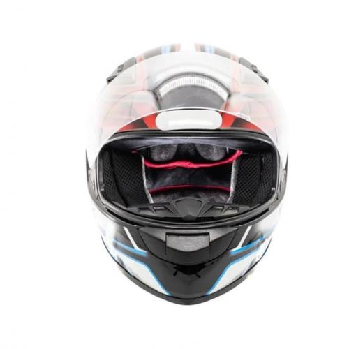 Capacete EBF E0X Frost Preto Fosco/Azul